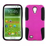 Wholesale Samsung Galaxy S4 Mesh Hybrid Case (Purple-Black)